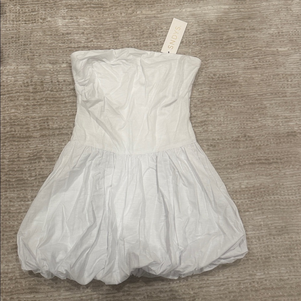 White Strapless Dress